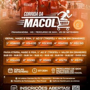 1ª CORRIDA DA MACOL - ITAMARANDIBA - MG